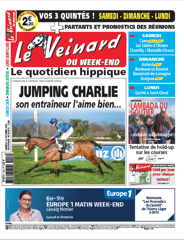 Le VEINARD, Quotidien Hippique, Un Tuyau Et Une Dernière Minute Pour ...